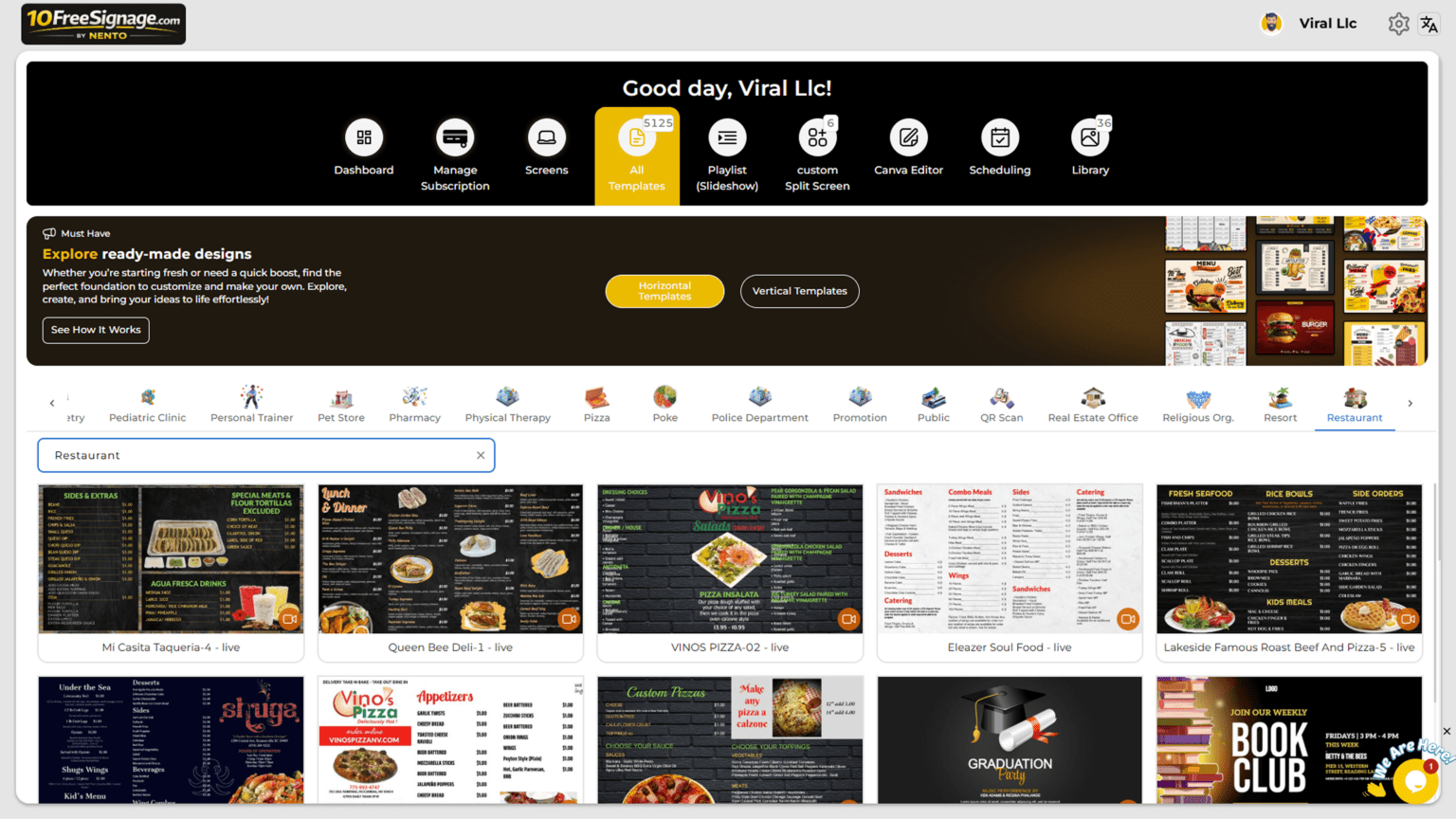 Free Restaurant Menu Maker - Design Like a Pro - 10freesignage